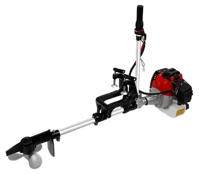 Produktbild von Tragbarer Außenbordmotor - 2,3 PS 2-Takt Benzin - CDI Zündung - Luftgekühlt - Für Boote bis 2,5 m - 0,8 l Kraftstofftank - Schwarz