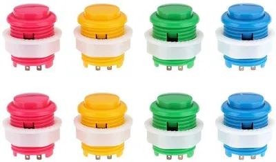 Productafbeelding van Toetsenbordset voor arcade machines, 8 stuks, kunststof