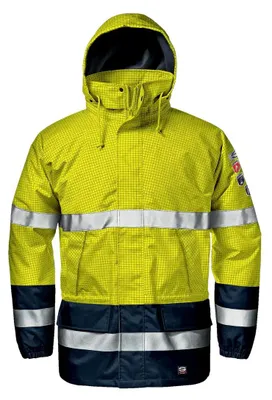 Immagine prodotto di Giacca di sicurezza Sir Safety MICROLINES da uomo, antistatica e ignifuga con strisce riflettenti, taglia M, HI-VIS GIALLO/BLU