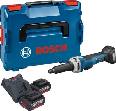 Immagine prodotto di Bosch GGS 18V-23 PLC Smerigliatrice diritta professionale a batteria 18 V brushless + 2x batteria ricaricabile 4,0 Ah + caricabatterie + L-Boxx