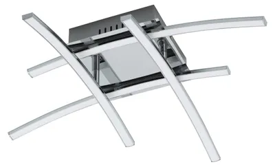 Image de Plafonnier LED Chrome Blanc Nevado