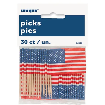 Produktbild von Picker US-Flagge 30 Stk.
