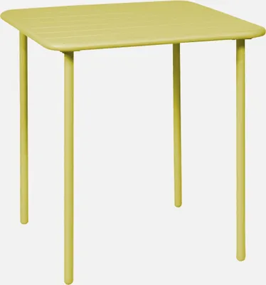 Produktbild von sweeek - Gartentisch aus Stahl 2 Plätze - Gelb