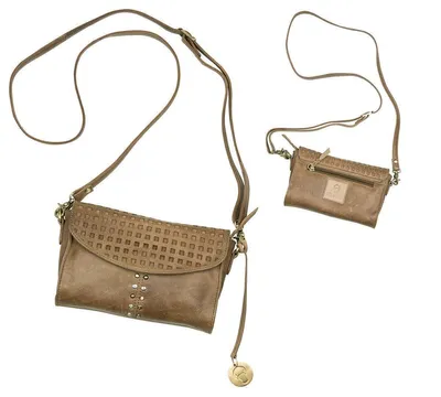 Produktbild von Gilde Tasche Clutch Hunt0370 "Bella"cognac 5,5x15x24 cm