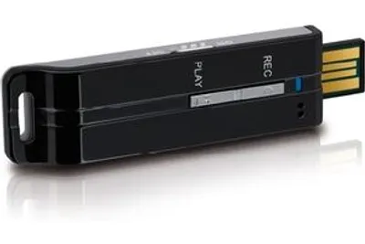 Produktbild von Trekstor 51912, 2 GB, USB 2.0, 8,3 MB/s, Schwarz, Silber, 2,3 cm, 7,5 cm