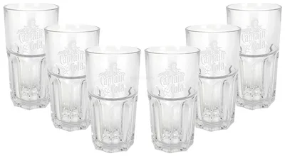 Produktbild von Captain Morgan Captain Cola Longdrink Glas Gläser - 6er Set