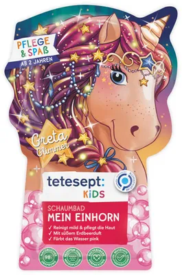 Obrázek produktu pro Tetesept 12687, Dětská bublinková koupel a sprchový gel, Dermatologicky testováno, 40 ml