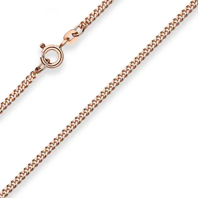 Produktbild von 2,1mm Panzerkette Goldkette Collier Halskette aus 585 Gold Rotgold 45cm