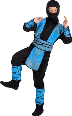 Immagine prodotto di Costume da ninja blu per bambini di 7 - 9 anni
