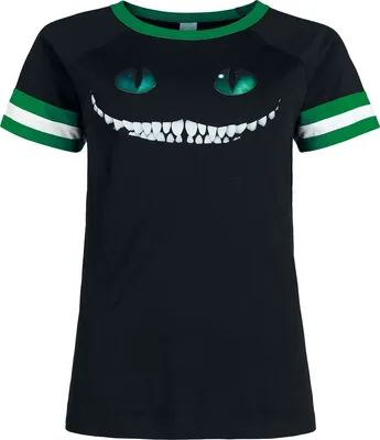 Produktbild von Alice In Wonderland T-Shirt Damen Grinsekatze schwarz L