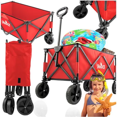 Immagine prodotto di Carrello da spiaggia pieghevole 100kg Camping Tourist per le vacanze