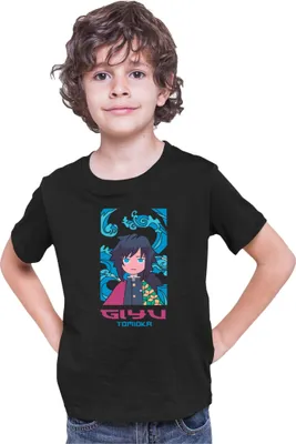 Obrázok produktu pre Detské tričko Kid Japan Anime Manga Demon Anime Slayer Giyu Tomioka Hashira, 3-4 Rok - 104 / čierna