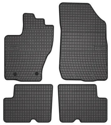 Image de Tapis de sol en caoutchouc pour Dacia Duster I 2014-2017 (SUV) – 4 pièces, noirs, sur mesure