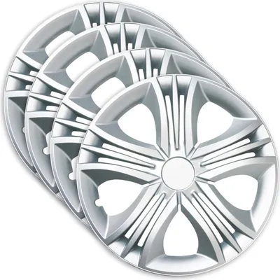 Produktbild von 4x Radkappen Radblenden Radzierblenden 15 Zoll Fun Silber Set Universal