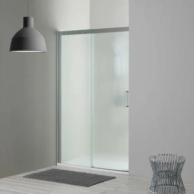 Produktbild von Dusche für Nische 130 cm mit Mattglas und fester Seite links | Dream