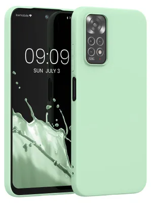 Produktbild von kwmobile Handyhülle für Xiaomi Redmi Note 11 / Note 11S Hülle - TPU Case - Kabelloses Laden - Schutzhülle Cover in Mintgrün matt