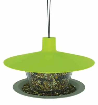 Image de Mangeoire pour oiseaux 1606970130 Plastique Finch Ø28xH18 cm vert