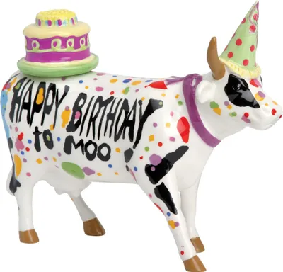Produktbild von Happy Birthday Cow - Cowparade Kuh Medium