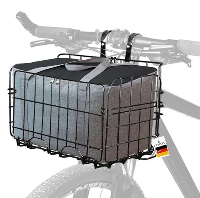Immagine prodotto di Cestino posteriore pieghevole per bicicletta, con inserto rimovibile e copertura antipioggia