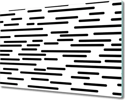 Produktbild von Glas-Herdabdeckplatte Glaskeramikkochfeld-Abdeckung Spritzschutz - 80x52 cm - Linien schwarz weiß