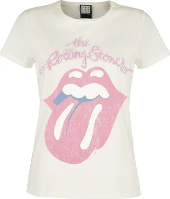 Produktbild von The Rolling Stones T-Shirt Damen Amplified Collection - 1978 Tour altweiß L