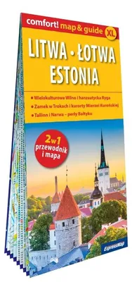 Obrázek produktu pro Mapa i przewodnik Litwa Łotwa laminowana 2024
