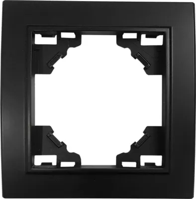 Produktbild von 1-fach Kunststoff Rahmen QUADRA schwarz