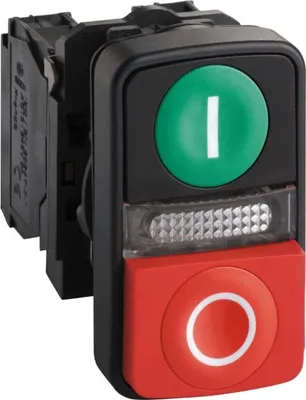 Immagine prodotto di Pulsante doppio Schneider Electric ZB5AW7L3741