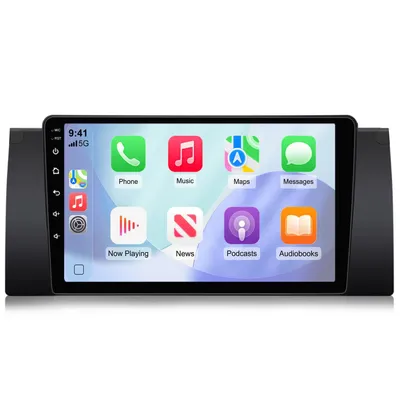 Obrázek produktu pro Android Radio 128 GB pro BMW řady 5 E39 Carplay Navi Ovládání na volantu Bluetooth RDS WIFI DSP GPS DAB+
