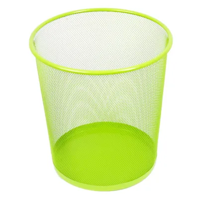 Produktbild von Leviatan Papierkorb aus Drahtgeflecht Draht Mesh | Büro Mülleimer | Abfalleimer | Papiereimer 266x218x280mm 12L Limonenfarben