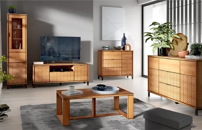 Produktbild von Wohnzimmermöbel Set 5-teilig modern in Eiche FABRIANO-161