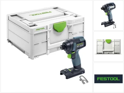 Productafbeelding van Festool TID 18-Basic, slagmoersleutel, pistoolgreep, 1/4 inch, zwart, blauw, 3200 omw/min, 1200 omw/min