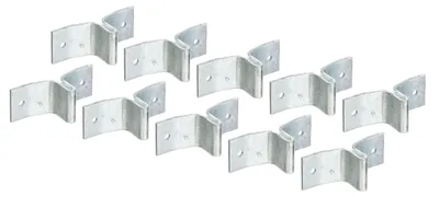 Obrázek produktu pro Alberts 843663 Úchytka pro plotové sloupky z T-profilu, žárově pozinkovaná, 148 x 40 mm, sada 10 ks