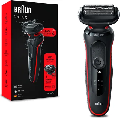 Produktbild von Braun Rasierer Elektrorasierer Herren Series 5 EasyClean Wet Dry wiederaufladbar leistungs
