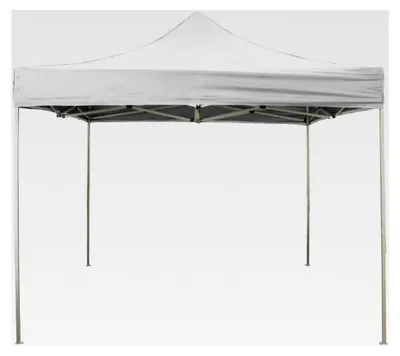 Produktbild von Faltpavillon 2x2 weiß PVC beschichtet wasserdicht