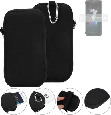 Produktbild von K-S-Trade Neopren-Hülle Handyhülle kompatibel mit Ulefone Armor 7 Schutzhülle Neoprenhülle Sleeve Schutz-Hülle Gürtel Tasche Case Holster