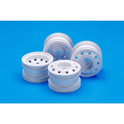 Produktbild von Tamiya 300054964 - 1:14 Felgen Race Truck (2+2) weiss -