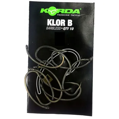 Zdjęcie produktu dla Haczyki Karpiowe Bezzadziorowe Korda Klor B Barbless r. 4