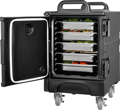 Zdjęcie produktu dla Izolowana skrzynka na potrawy, sztaplowana skrzynka cateringowa 81QT Chafing Dish