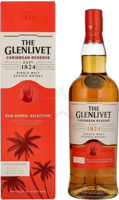 Produktbild von The Glenlivet Caribbean Reserve Single Malt Scotch Whisky 40.00 %  0,70 lt.