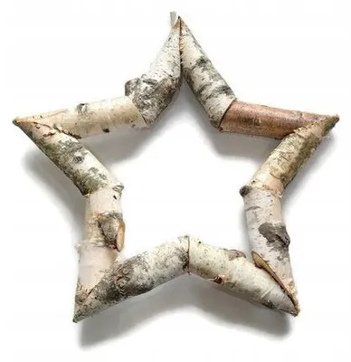 Produktbild von Akademiadrewna Holzstern Weihnachtsdeko Fensterdekoration Natur