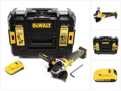 Image de DeWalt DCG 406 NT Meuleuse d'angle sans fil 18V 125mm Brushless + 1x batterie 2,0Ah + TSTAK - sans chargeur