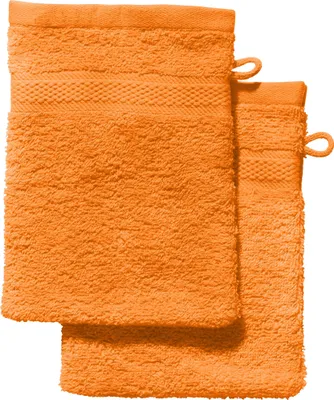 Produktbild von REDBEST Waschhandschuh Chicago" 2er-Pack orange 15x21 cm"