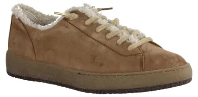 Produktbild von Paul Green 5573-001 Damensneaker gefüttert, Leder, Braun, Schnürer - Damenschuhe Sneaker, Braun, leder (soft suede/kinky)