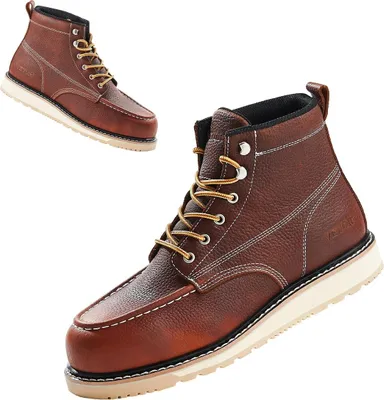 Productafbeelding van Veiligheidsschoenen met stalen neus, UK maat 12, waterdicht, mocassinmodel voor heren, antislip