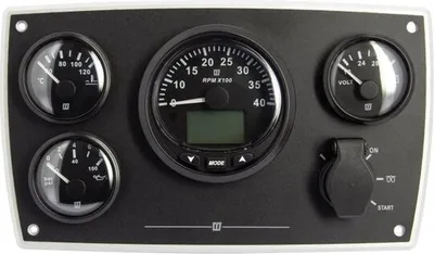 Zdjęcie produktu dla Panel silnika VETUS Aluminium 12 V CAN, typ MPA | MPA34CANBS2