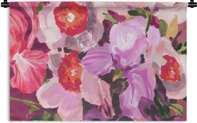 Produktbild von MuchoWow® Wandteppich Wandbehang Rosa - Orchidee - Blumen - Botanisch 150x100 cm Tapisserie Dekoration Wandtuch - Waschbar - Tapisserien - Wand-Decke