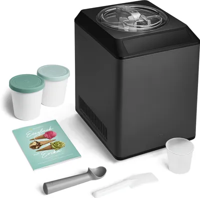 Produktbild von SPRINGLANE Eismaschine & Joghurtbereiter Erika 2,5 L mit selbstkühlendem Kompressor 250 W, Eiscrememaschine aus Edelstahl mit Kühl- und Heizfunktion, inkl. Rezeptheft + 2 Aufbewahrungsbehälter