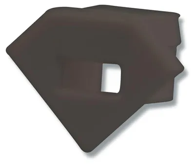 Produktbild von ISOLED Endkappe EC42B schwarz für CORNER11 mit Kabeldurchführung, 1 STK