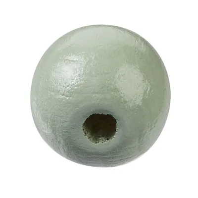 Produktbild von Schnulli-Holzperle, 10 mm, eukalyptus, Btl. 40 St.